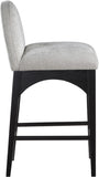 Waldorf Chenille Fabric Upholstered Counter Stool — 392-C - Grey - 392Grey-C alternate view 4