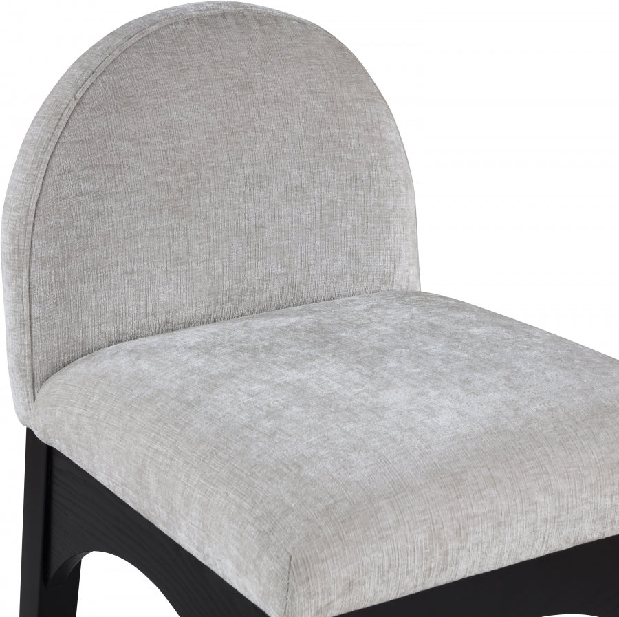 Waldorf Chenille Fabric Upholstered Counter Stool — 392-C - Grey - 392Grey-C alternate view 6