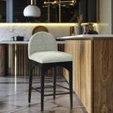 Waldorf Chenille Fabric Upholstered Counter Stool — 392-C - Mint - 392Mint-C alternate view 1