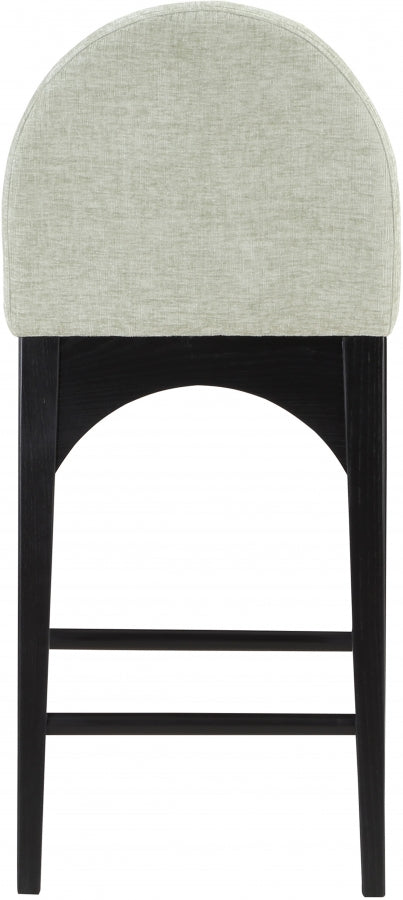 Waldorf Chenille Fabric Upholstered Counter Stool — 392-C - Mint - 392Mint-C alternate view 2