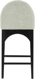 Waldorf Chenille Fabric Upholstered Counter Stool — 392-C - Mint - 392Mint-C alternate view 2