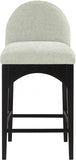 Waldorf Chenille Fabric Upholstered Counter Stool — 392-C - Mint - 392Mint-C alternate view 3