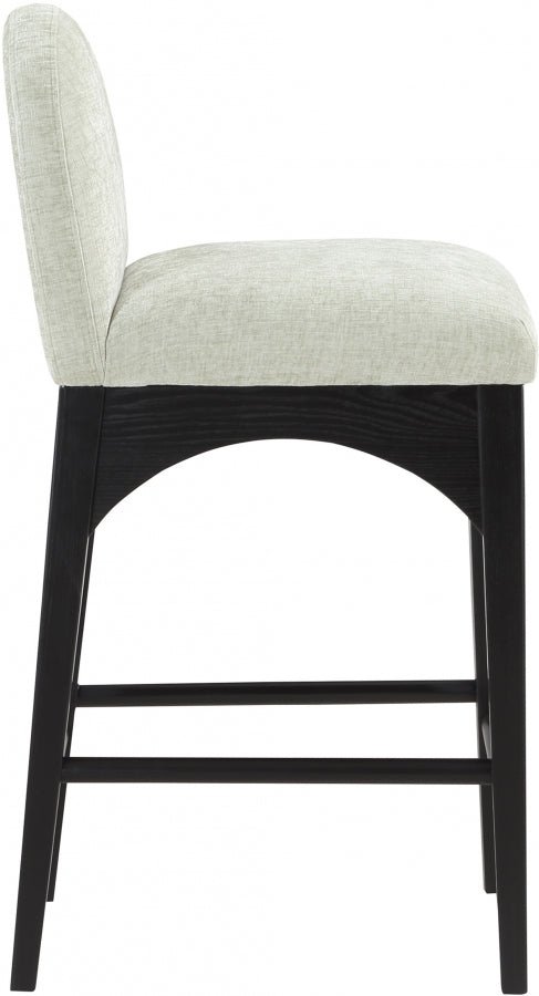Waldorf Chenille Fabric Upholstered Counter Stool — 392-C - Mint - 392Mint-C alternate view 4