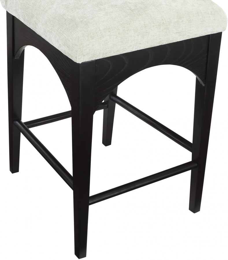 Waldorf Chenille Fabric Upholstered Counter Stool — 392-C - Mint - 392Mint-C alternate view 5