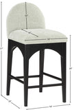 Waldorf Chenille Fabric Upholstered Counter Stool — 392-C - Mint - 392Mint-C Dim