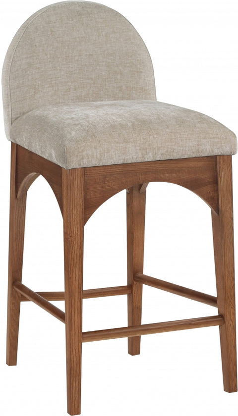 Waldorf Chenille Fabric Upholstered Counter Stool — 393-C