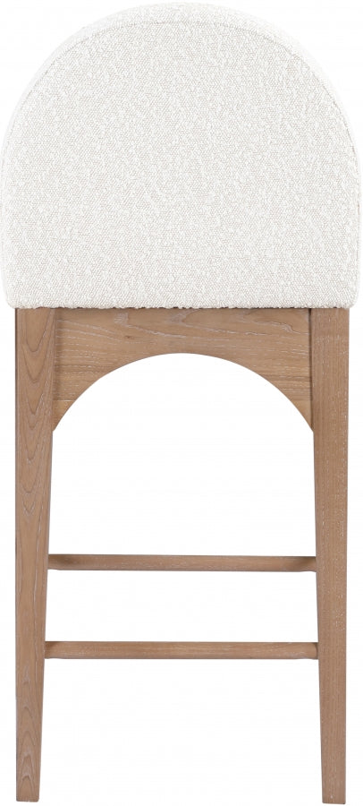 Waldorf Boucle Fabric Upholstered Counter Stool — 394-C - Cream - 394Cream-C alternate view 2