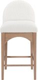 Waldorf Boucle Fabric Upholstered Counter Stool — 394-C - Cream - 394Cream-C alternate view 3