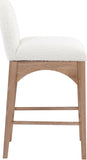 Waldorf Boucle Fabric Upholstered Counter Stool — 394-C - Cream - 394Cream-C alternate view 4