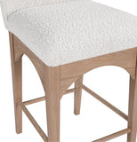 Waldorf Boucle Fabric Upholstered Counter Stool — 394-C - Cream - 394Cream-C alternate view 5