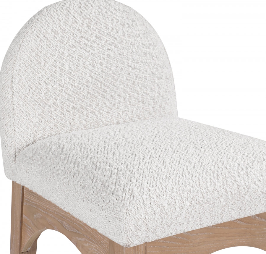 Waldorf Boucle Fabric Upholstered Counter Stool — 394-C - Cream - 394Cream-C alternate view 6