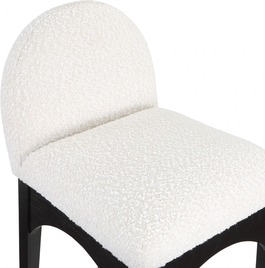 Waldorf Boucle Fabric Upholstered Counter Stool — 395-C - Cream - 395Cream-C alternate view 6