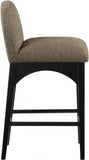 Waldorf Boucle Fabric Upholstered Counter Stool — 395-C - Olive - 395Olive-C alternate view 4