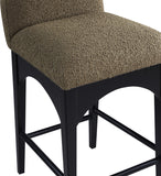 Waldorf Boucle Fabric Upholstered Counter Stool — 395-C - Olive - 395Olive-C alternate view 5