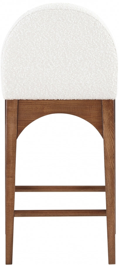 Waldorf Boucle Fabric Upholstered Counter Stool — 399-C - Cream - 399Cream-C alternate view 2