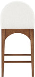 Waldorf Boucle Fabric Upholstered Counter Stool — 399-C - Cream - 399Cream-C alternate view 2