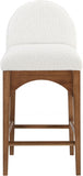 Waldorf Boucle Fabric Upholstered Counter Stool — 399-C - Cream - 399Cream-C alternate view 3