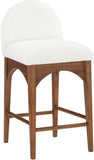 Waldorf Boucle Fabric Upholstered Counter Stool — 399-C - Cream - 399Cream-C