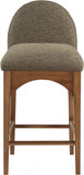 Waldorf Boucle Fabric Upholstered Counter Stool — 399-C - Olive - 399Olive-C alternate view 3