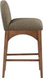 Waldorf Boucle Fabric Upholstered Counter Stool — 399-C - Olive - 399Olive-C alternate view 4