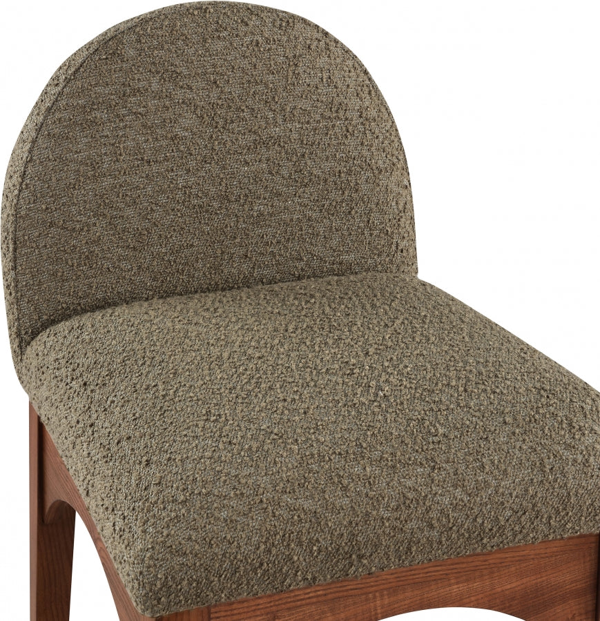 Waldorf Boucle Fabric Upholstered Counter Stool — 399-C - Olive - 399Olive-C alternate view 6