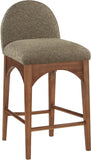 Waldorf Boucle Fabric Upholstered Counter Stool — 399-C - Olive - 399Olive-C