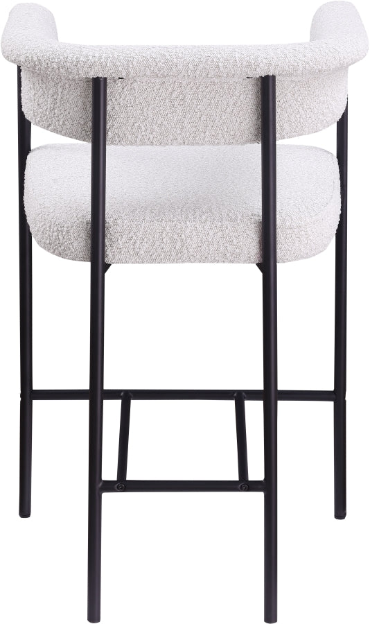 Malin Boucle Fabric Upholstered Counter Stool — 412-C - Cream - 412Cream-C alternate view 4