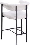 Malin Boucle Fabric Upholstered Counter Stool — 412-C - Cream - 412Cream-C alternate view 5