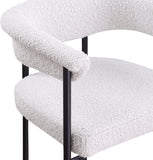 Malin Boucle Fabric Upholstered Counter Stool — 412-C - Cream - 412Cream-C alternate view 6