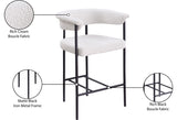 Malin Boucle Fabric Upholstered Counter Stool — 412-C - Cream - 412Cream-C Infographic