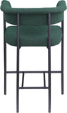 Malin Boucle Fabric Upholstered Counter Stool — 412-C - Green - 412Green-C alternate view 4