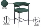 Malin Boucle Fabric Upholstered Counter Stool — 412-C - Green - 412Green-C Infographic