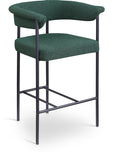 Malin Boucle Fabric Upholstered Counter Stool — 412-C - Green - 412Green-C