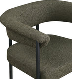 Malin Boucle Fabric Upholstered Counter Stool — 412-C - Olive - 412Olive-C alternate view 6