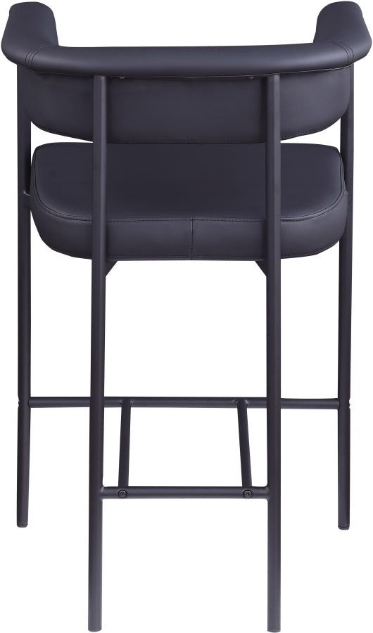 Malin Vegan Leather Upholstered Counter Stool — 428-C - Black - 428Black-C alternate view 4
