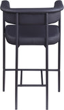 Malin Vegan Leather Upholstered Counter Stool — 428-C - Black - 428Black-C alternate view 4