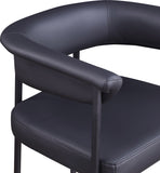 Malin Vegan Leather Upholstered Counter Stool — 428-C - Black - 428Black-C alternate view 6