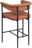 Malin Vegan Leather Upholstered Counter Stool — 428-C - Cognac - 428Cognac-C alternate view 5