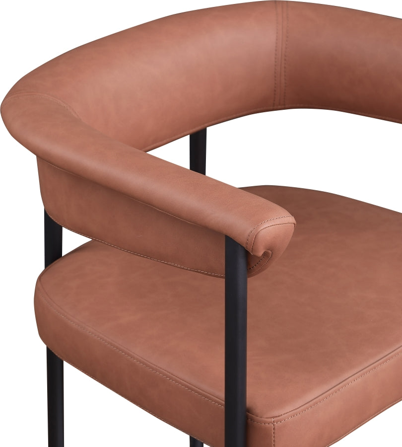 Malin Vegan Leather Upholstered Counter Stool — 428-C - Cognac - 428Cognac-C alternate view 6