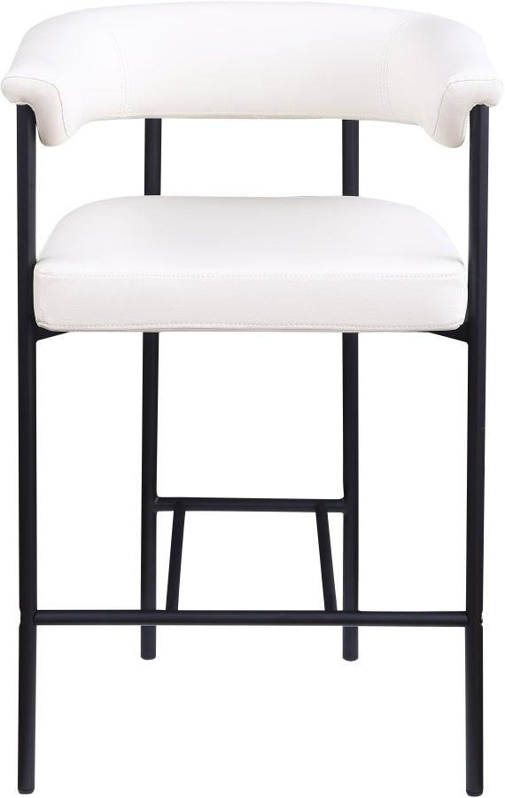 Malin Vegan Leather Upholstered Counter Stool — 428-C - Cream - 428Cream-C alternate view 2