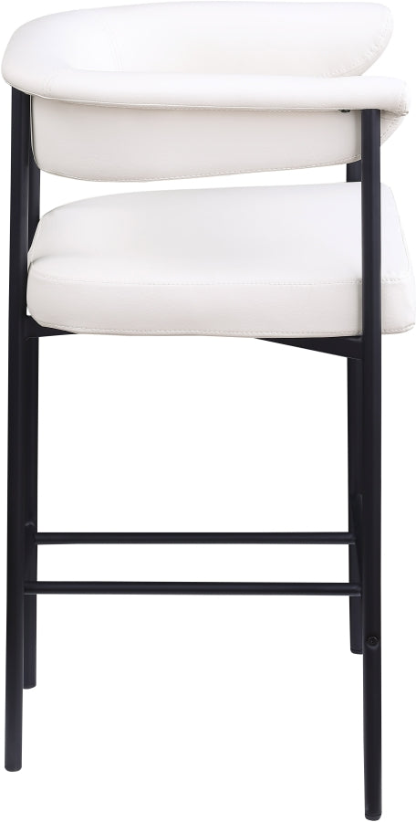 Malin Vegan Leather Upholstered Counter Stool — 428-C - Cream - 428Cream-C alternate view 3