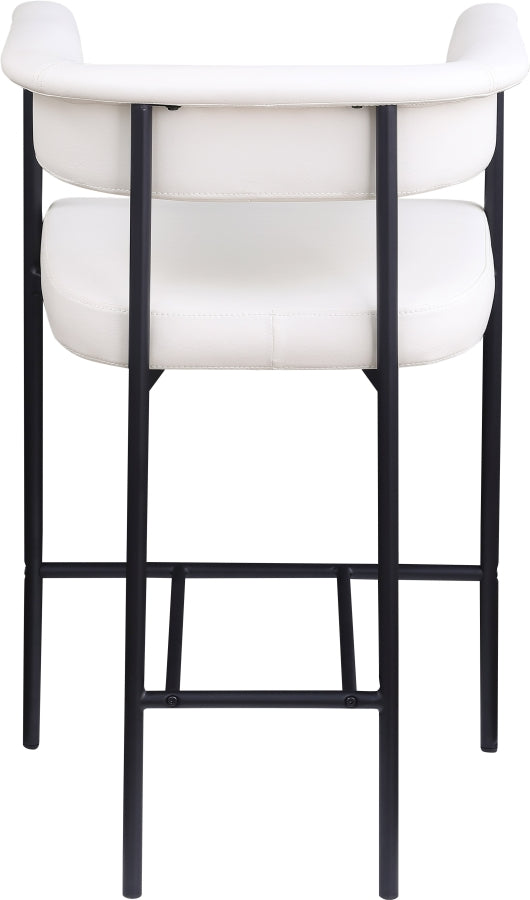 Malin Vegan Leather Upholstered Counter Stool — 428-C - Cream - 428Cream-C alternate view 4