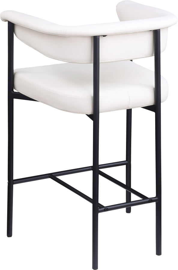 Malin Vegan Leather Upholstered Counter Stool — 428-C - Cream - 428Cream-C alternate view 5