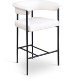 Malin Vegan Leather Upholstered Counter Stool — 428-C - Cream - 428Cream-C