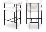 Malin Vegan Leather Upholstered Counter Stool — 428-C - Cream - 428Cream-C Double Chair