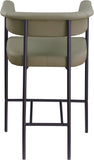 Malin Vegan Leather Upholstered Counter Stool — 428-C - Olive - 428Olive-C alternate view 4