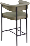 Malin Vegan Leather Upholstered Counter Stool — 428-C - Olive - 428Olive-C alternate view 5