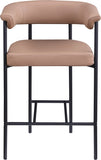Malin Vegan Leather Upholstered Counter Stool — 428-C - Tan - 428Tan-C alternate view 2