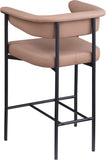 Malin Vegan Leather Upholstered Counter Stool — 428-C - Tan - 428Tan-C alternate view 5