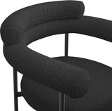 Blake Boucle Fabric Upholstered Counter Stool — 986-C - Black - 986Black-C alternate view 6